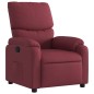 vidaXL Poltrona Reclinabile in Tessuto Rosso Vino