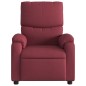 vidaXL Poltrona Reclinabile in Tessuto Rosso Vino