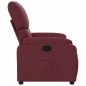 vidaXL Poltrona Reclinabile in Tessuto Rosso Vino