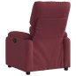 vidaXL Poltrona Reclinabile in Tessuto Rosso Vino