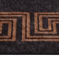 vidaXL Tappeto Lavabile Nero e Oro 120x170 cm Antiscivolo vidaXL Tappeto Lavabile Nero e Oro 120x170 cm Antiscivolo