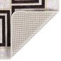 vidaXL Tappeto Lavabile Bianco e Nero 150x230 cm Antiscivolo vidaXL Tappeto Lavabile Bianco e Nero 150x230 cm Antiscivolo