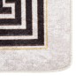 vidaXL Tappeto Lavabile Bianco e Nero 150x230 cm Antiscivolo vidaXL Tappeto Lavabile Bianco e Nero 150x230 cm Antiscivolo