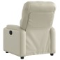 vidaXL Poltrona Reclinabile Crema in Similpelle