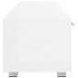Mobile Porta TV Bianco Lucido 110x40x35 cm Legno Multistrato Mobile Porta TV Bianco Lucido 110x40x35 cm Legno Multistrato