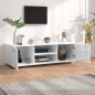 Mobile Porta TV Bianco Lucido 110x40x35 cm Legno Multistrato Mobile Porta TV Bianco Lucido 110x40x35 cm Legno Multistrato
