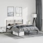 vidaXL Giroletto con Testiera in Metallo Nero 135x190 cm