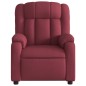 vidaXL Poltrona Reclinabile in Tessuto Rosso Vino