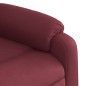 vidaXL Poltrona Reclinabile in Tessuto Rosso Vino