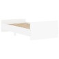 vidaXL Giroletto Bianco 100x200 cm in Legno Massello vidaXL Giroletto Bianco 100x200 cm in Legno Massello