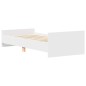 vidaXL Giroletto Bianco 100x200 cm in Legno Massello vidaXL Giroletto Bianco 100x200 cm in Legno Massello