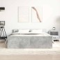 vidaXL Giroletto con Testiera e Pediera Grigio Cemento 135x190 cm vidaXL Giroletto con Testiera e Pediera Grigio Cemento 135x190 cm