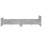 vidaXL Giroletto con Testiera e Pediera Grigio Cemento 135x190 cm vidaXL Giroletto con Testiera e Pediera Grigio Cemento 135x190 cm