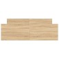 vidaXL Giroletto con Testiera e Pediera Rovere Sonoma 140x190 cm vidaXL Giroletto con Testiera e Pediera Rovere Sonoma 140x190 cm