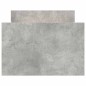 vidaXL Giroletto con Testiera e Pediera Grigio Cemento 100x200 cm vidaXL Giroletto con Testiera e Pediera Grigio Cemento 100x200 cm