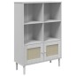 vidaXL Credenza SENJA Aspetto Rattan Bianco 90x35x130 cm Massello Pino vidaXL Credenza SENJA Aspetto Rattan Bianco 90x35x130 cm Massello Pino