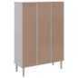 vidaXL Credenza SENJA Aspetto Rattan Bianco 90x35x130 cm Massello Pino vidaXL Credenza SENJA Aspetto Rattan Bianco 90x35x130 cm Massello Pino