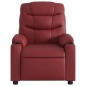 vidaXL Poltrona Massaggiante Reclinabile Rosso vino in Similpelle