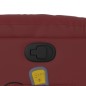 vidaXL Poltrona Massaggiante Reclinabile Rosso vino in Similpelle