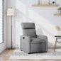 vidaXL Poltrona Reclinabile in Tessuto Grigio Chiaro