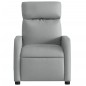 vidaXL Poltrona Reclinabile in Tessuto Grigio Chiaro