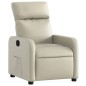 vidaXL Poltrona Reclinabile Crema in Similpelle