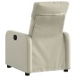 vidaXL Poltrona Reclinabile Crema in Similpelle