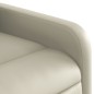 vidaXL Poltrona Reclinabile Crema in Similpelle