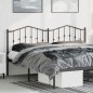 vidaXL Testiera in Metallo Nero 193 cm
