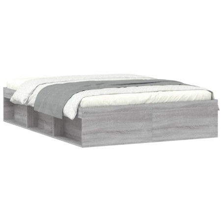 vidaXL Giroletto Grigio Sonoma 135x190 cm Double