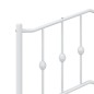 vidaXL Testiera in Metallo Bianco 75 cm vidaXL Testiera in Metallo Bianco 75 cm