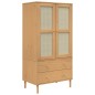 vidaXL Armadio SENJA Aspetto Rattan Marrone 90x55x175 cm Massello Pino vidaXL Armadio SENJA Aspetto Rattan Marrone 90x55x175 cm Massello Pino