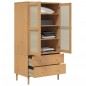 vidaXL Armadio SENJA Aspetto Rattan Marrone 90x55x175 cm Massello Pino vidaXL Armadio SENJA Aspetto Rattan Marrone 90x55x175 cm Massello Pino