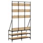 vidaXL Appendiabiti con Porta Scarpe Rovere Sonoma 100x40x184 cm vidaXL Appendiabiti con Porta Scarpe Rovere Sonoma 100x40x184 cm