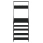 vidaXL Appendiabiti con Porta Scarpe Nero 70x34x184 cm vidaXL Appendiabiti con Porta Scarpe Nero 70x34x184 cm
