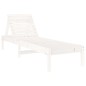 vidaXL Lettini Prendisole 2pz Bianchi 199,5x60x74 cm Massello di Pino vidaXL Lettini Prendisole 2pz Bianchi 199,5x60x74 cm Massello di Pino