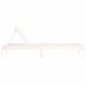 vidaXL Lettini Prendisole 2pz Bianchi 199,5x60x74 cm Massello di Pino vidaXL Lettini Prendisole 2pz Bianchi 199,5x60x74 cm Massello di Pino