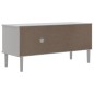 vidaXL Mobile TV SENJA Aspetto Rattan Bianco 106x40x49 Massello Pino vidaXL Mobile TV SENJA Aspetto Rattan Bianco 106x40x49 Massello Pino