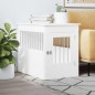 vidaXL Gabbia Cani da Arredamento Bianca 55x80x68cm Legno Multistrato vidaXL Gabbia Cani da Arredamento Bianca 55x80x68cm Legno Multistrato