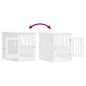 vidaXL Gabbia Cani da Arredamento Bianca 55x80x68cm Legno Multistrato vidaXL Gabbia Cani da Arredamento Bianca 55x80x68cm Legno Multistrato