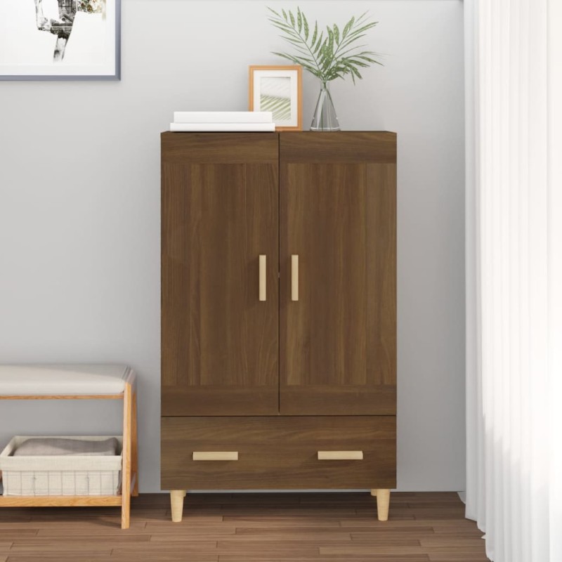 Credenza Rovere Marrone 70x31x115 cm in Legno Multistrato Credenza Rovere Marrone 70x31x115 cm in Legno Multistrato
