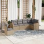 vidaXL Set Divano da Giardino 6 pz con Cuscini Beige Misto Polyrattan vidaXL Set Divano da Giardino 6 pz con Cuscini Beige Misto Polyrattan