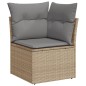 vidaXL Set Divano da Giardino 6 pz con Cuscini Beige Misto Polyrattan vidaXL Set Divano da Giardino 6 pz con Cuscini Beige Misto Polyrattan