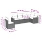 vidaXL Set Divano da Giardino 6 pz con Cuscini Beige Misto Polyrattan vidaXL Set Divano da Giardino 6 pz con Cuscini Beige Misto Polyrattan