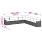 vidaXL Set Divano da Giardino 9 pz con Cuscini Grigio in Polyrattan vidaXL Set Divano da Giardino 9 pz con Cuscini Grigio in Polyrattan
