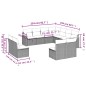 vidaXL Set Divani da Giardino 11 pz con Cuscini in Polyrattan Grigio vidaXL Set Divani da Giardino 11 pz con Cuscini in Polyrattan Grigio