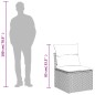 vidaXL Set Divani da Giardino 11 pz con Cuscini in Polyrattan Grigio vidaXL Set Divani da Giardino 11 pz con Cuscini in Polyrattan Grigio