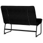 Panca Nera 100x75x76 cm in Tessuto Panca Nera 100x75x76 cm in Tessuto