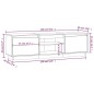Mobile Porta TV Miele 140x35x40 cm in Legno Massello di Pino Mobile Porta TV Miele 140x35x40 cm in Legno Massello di Pino