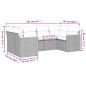 vidaXL Set Divano da Giardino 6 pz con Cuscini Beige in Polyrattan vidaXL Set Divano da Giardino 6 pz con Cuscini Beige in Polyrattan